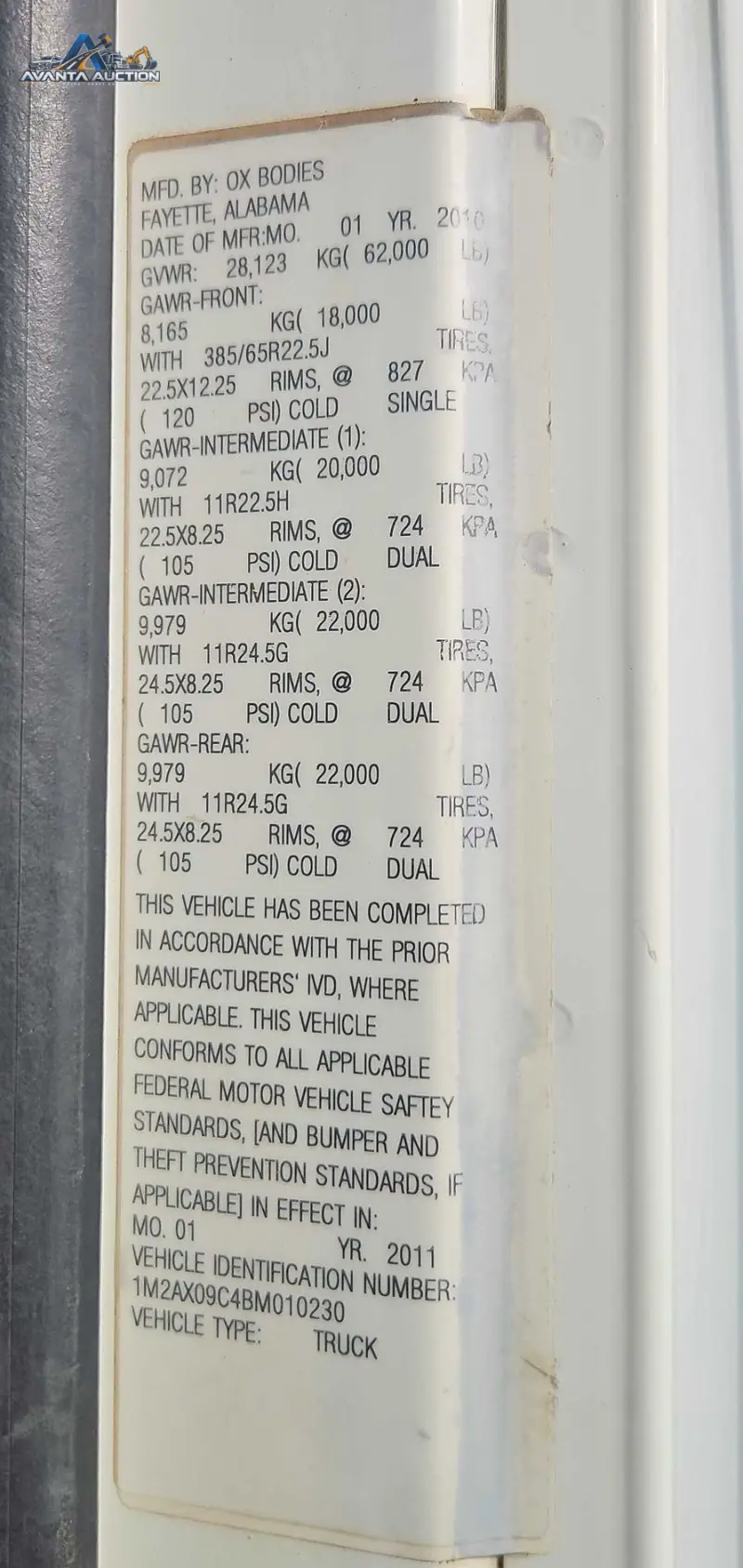 2011 Mack GU713 photo 73