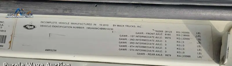 2011 Mack GU713 photo 78
