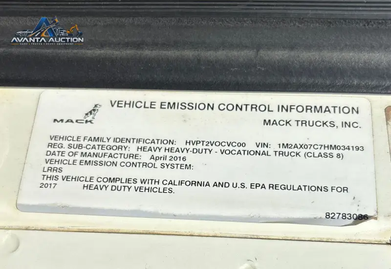 2017 Mack Granite GU713 photo 114