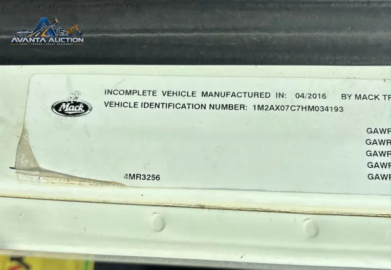 2017 Mack Granite GU713 photo 112