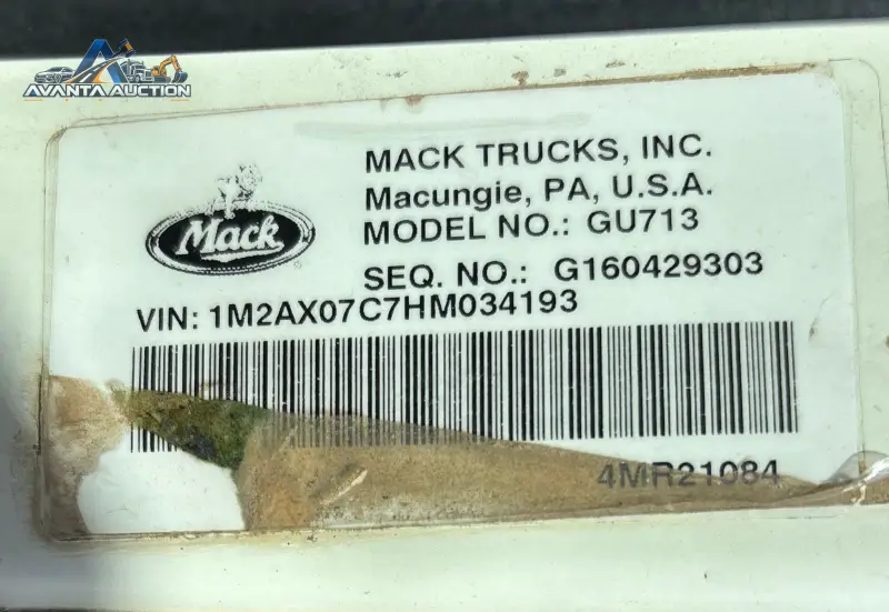 2017 Mack Granite GU713 photo 115