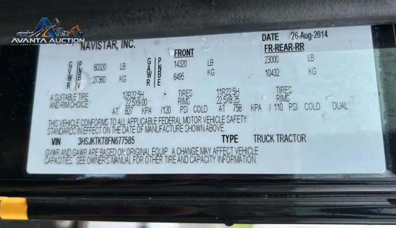 2015 Caterpillar CT660L photo 108